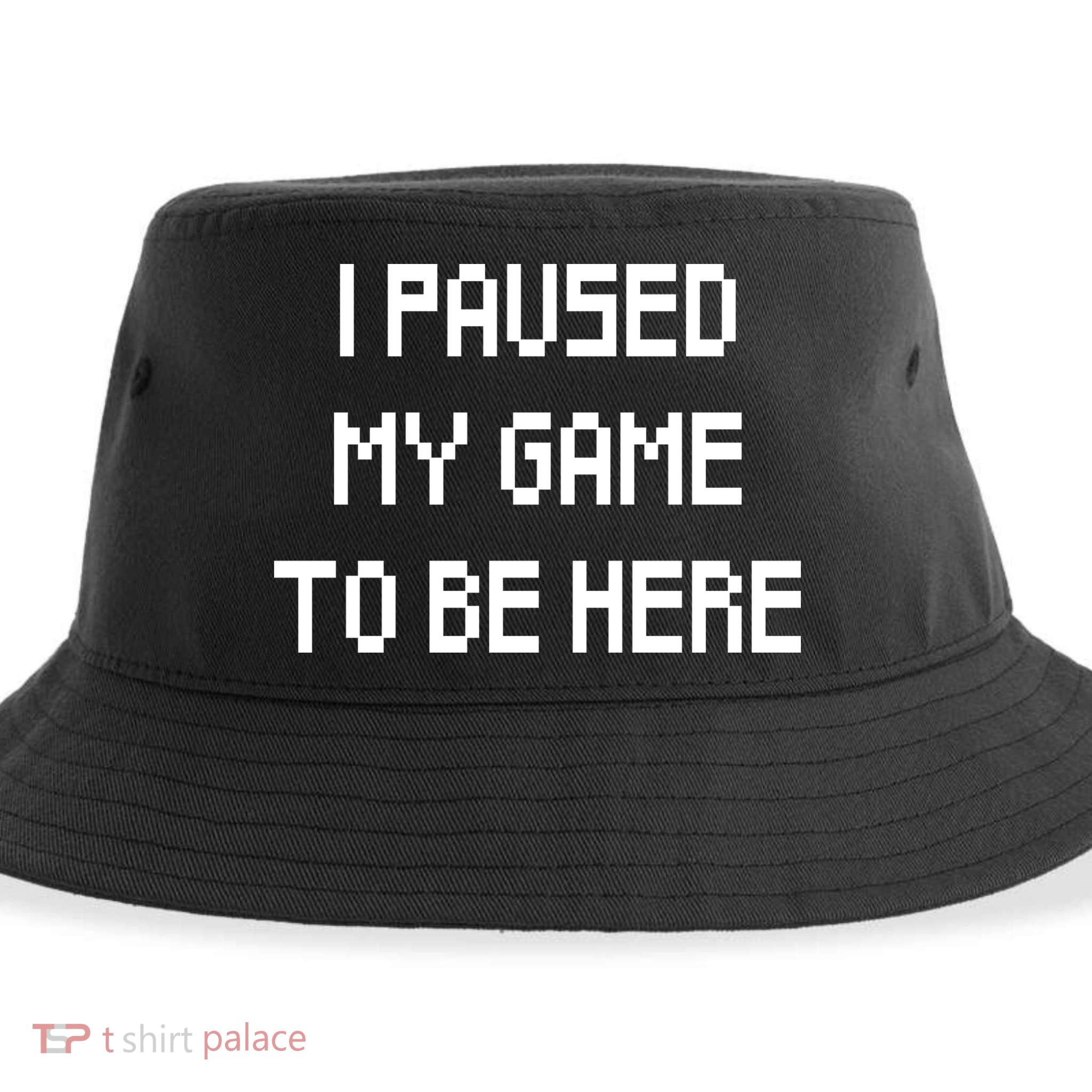 I Paused My Game To Be Here Sustainable Bucket Hat