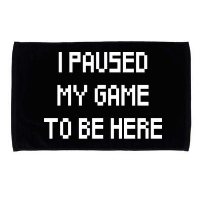 I Paused My Game To Be Here Microfiber Hand Towel