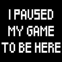 I Paused My Game To Be Here Women's Crop Top Tee