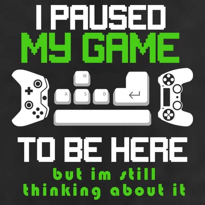 I Paused My Game To Be Here But I'm Still Thinking About It 7 Panel Mesh Trucker Snapback Hat