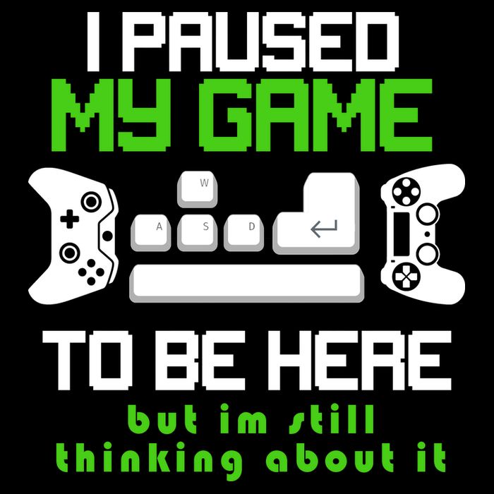 I Paused My Game To Be Here But I'm Still Thinking About It Drawstring Bag