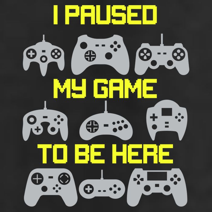 I Paused My Game To Be Here Funny Gamer Tumbler