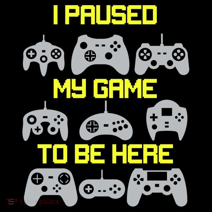 I Paused My Game To Be Here Funny Gamer Poster