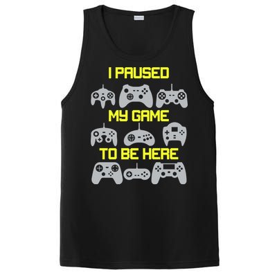 I Paused My Game To Be Here Funny Gamer PosiCharge Competitor Tank