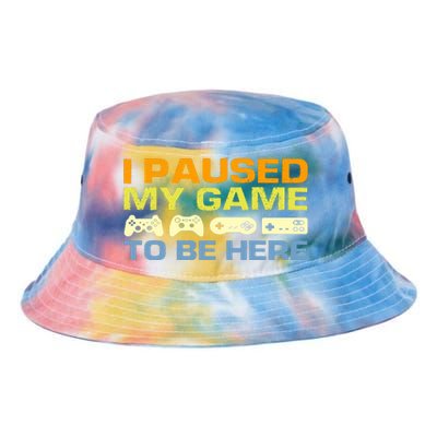 I Paused My Game To Be Here Retro Controllers Tie Dye Newport Bucket Hat