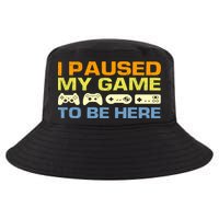 I Paused My Game To Be Here Retro Controllers Cool Comfort Performance Bucket Hat