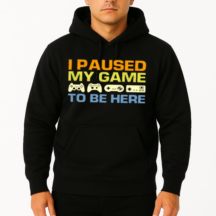 I Paused My Game To Be Here Retro Controllers Hoodie