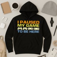 I Paused My Game To Be Here Retro Controllers Hoodie
