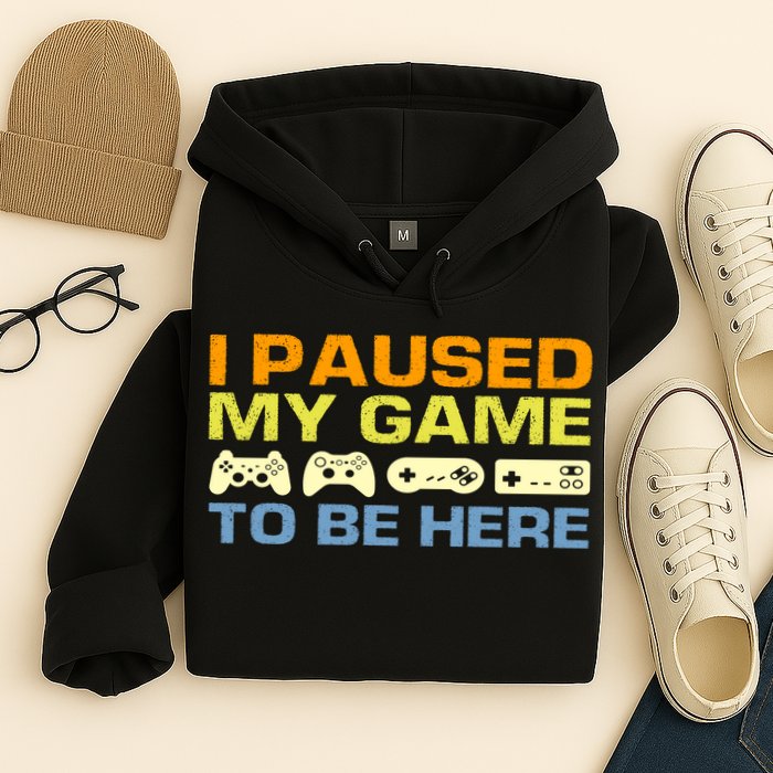 I Paused My Game To Be Here Retro Controllers Hoodie