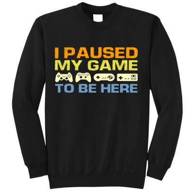 I Paused My Game To Be Here Retro Controllers Sweatshirt