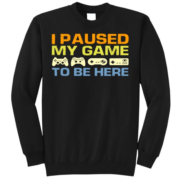 I Paused My Game To Be Here Retro Controllers Sweatshirt