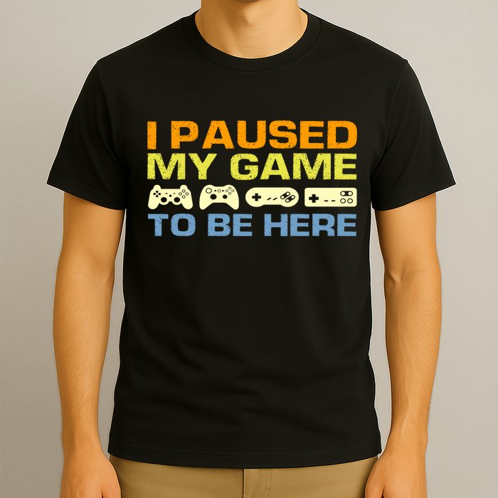 I Paused My Game To Be Here Retro Controllers T-Shirt