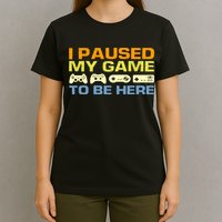 I Paused My Game To Be Here Retro Controllers T-Shirt