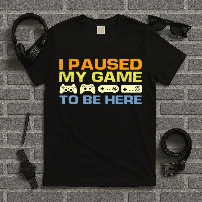 I Paused My Game To Be Here Retro Controllers T-Shirt