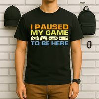 I Paused My Game To Be Here Retro Controllers T-Shirt