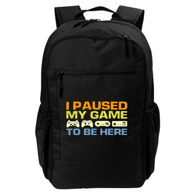 I Paused My Game To Be Here Retro Controllers Backpack
