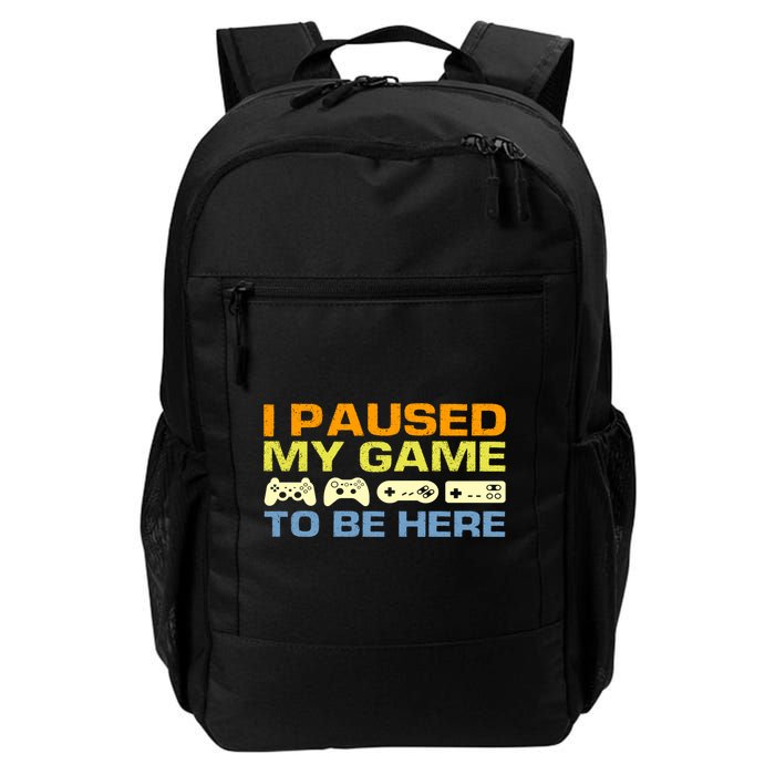 I Paused My Game To Be Here Retro Controllers Backpack