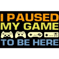 I Paused My Game To Be Here Retro Controllers Bumper Sticker