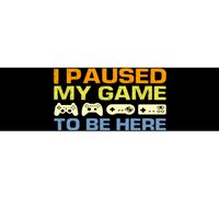 I Paused My Game To Be Here Retro Controllers Bumper Sticker