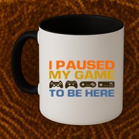 I Paused My Game To Be Here Retro Controllers Mug
