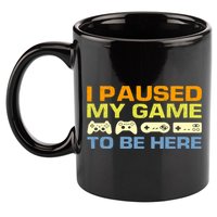 I Paused My Game To Be Here Retro Controllers 11oz C Handle Ceramic Mug
