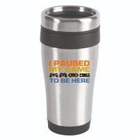 I Paused My Game To Be Here Retro Controllers 16oz Travel Tumbler