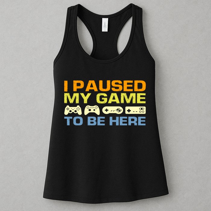 I Paused My Game To Be Here Retro Controllers Womens Tank Top
