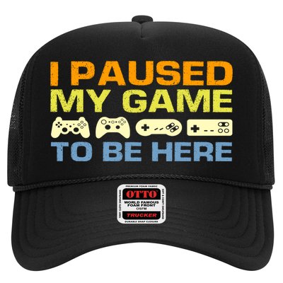 I Paused My Game To Be Here Retro Controllers Trucker Hat