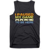 I Paused My Game To Be Here Retro Controllers Tank Top