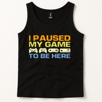 I Paused My Game To Be Here Retro Controllers Tank Top