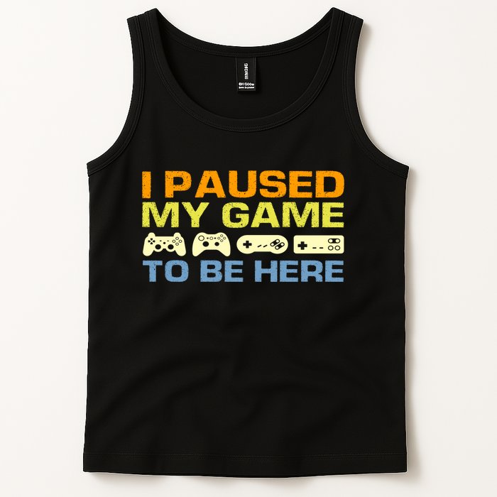 I Paused My Game To Be Here Retro Controllers Tank Top