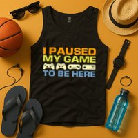 I Paused My Game To Be Here Retro Controllers Tank Top