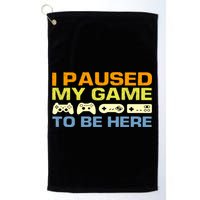 I Paused My Game To Be Here Retro Controllers Golf Towel