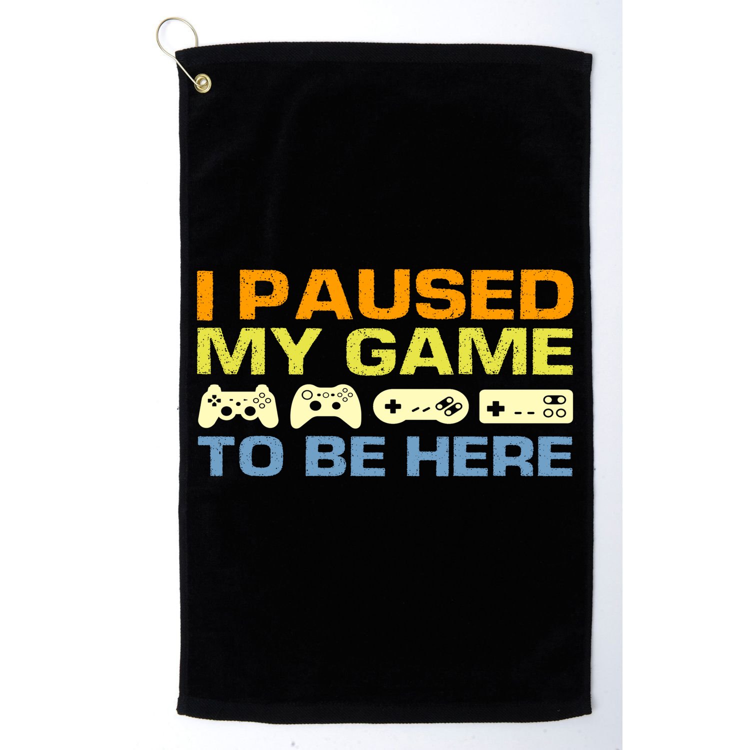 I Paused My Game To Be Here Retro Controllers Golf Towel