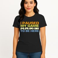 I Paused My Game To Be Here Retro Controllers Womens T-Shirt