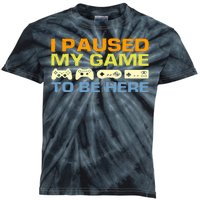 I Paused My Game To Be Here Retro Controllers Kids Tie-Dye T-Shirt