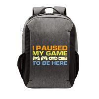 I Paused My Game To Be Here Retro Controllers Vector Backpack