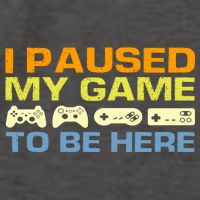 I Paused My Game To Be Here Retro Controllers Vector Backpack