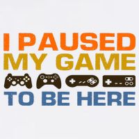 I Paused My Game To Be Here Retro Controllers Garment-Dyed Sweatshirt