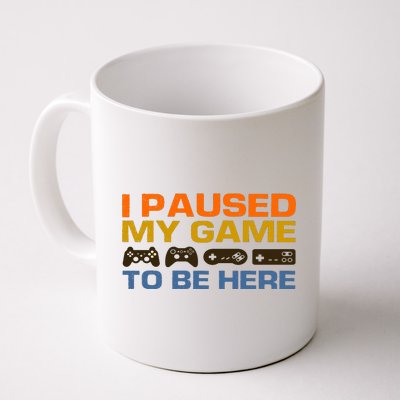 I Paused My Game To Be Here Retro Controllers Coffee Mug