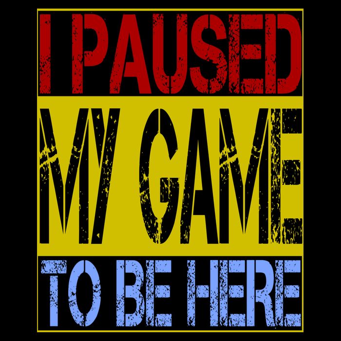I Paused My Game To Be Here Sign Poster