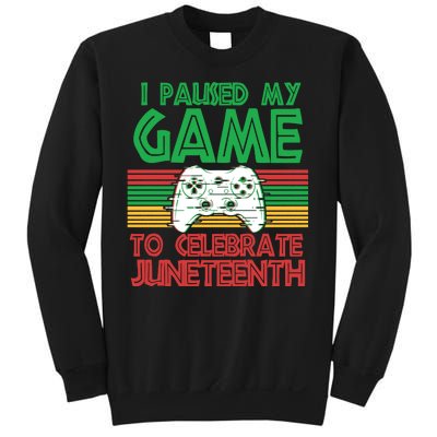 I Paused My Game To Celebrate Juneteenth Sweatshirt