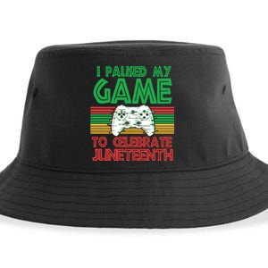 I Paused My Game To Celebrate Juneteenth Sustainable Bucket Hat