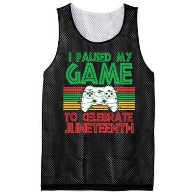 I Paused My Game To Celebrate Juneteenth Mesh Reversible Basketball Jersey Tank