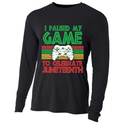 I Paused My Game To Celebrate Juneteenth Cooling Performance Long Sleeve Crew