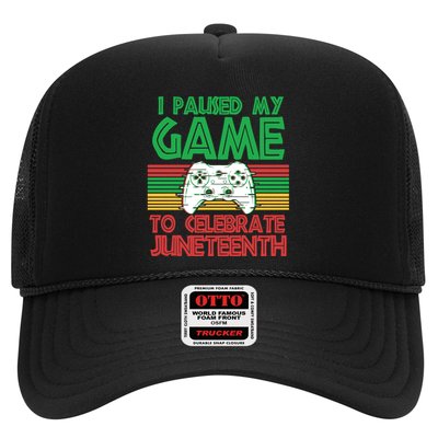 I Paused My Game To Celebrate Juneteenth Trucker Hat