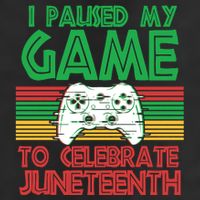 I Paused My Game To Celebrate Juneteenth Golf Towel