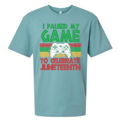 I Paused My Game To Celebrate Juneteenth Sueded Cloud Jersey T-Shirt