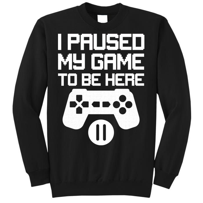 I Paused My Video Game To Be Here Sweatshirt