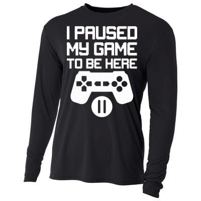 I Paused My Video Game To Be Here Cooling Performance Long Sleeve Crew